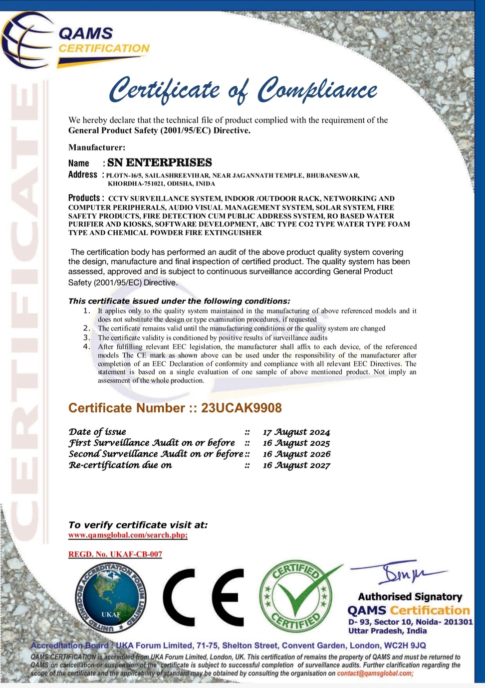 Company Certification